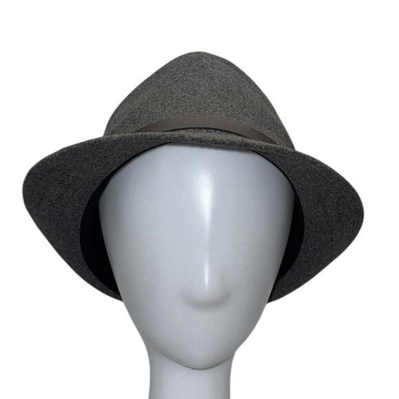 D&Y Gray Wool Blend Fedora Hat Buckle Band Style AFD0683 Men’s Women’s Unisex - Picture 2 of 7